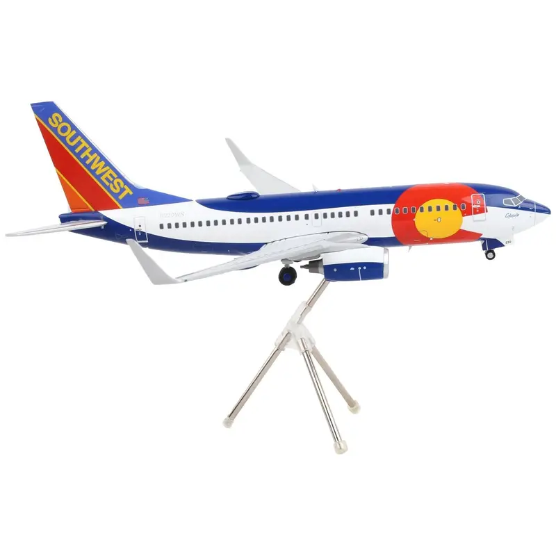 Boeing 737-700 Commercial Aircraft "Southwest Airlines - Colorado One" White And Blue "Gemini 200" Series 1/200 Diecast Model Airplane By Geminijets 1