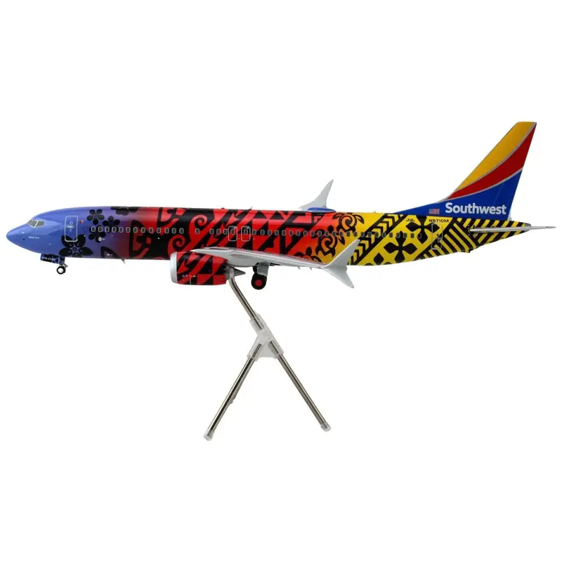 Boeing 737 Max 8 Commercial Aircraft "Southwest Airlines - Imua One" (N8710m) Hawaiian Graphics "Gemini 200" Series 1/200 Diecast Model Airplane By Geminijets 1