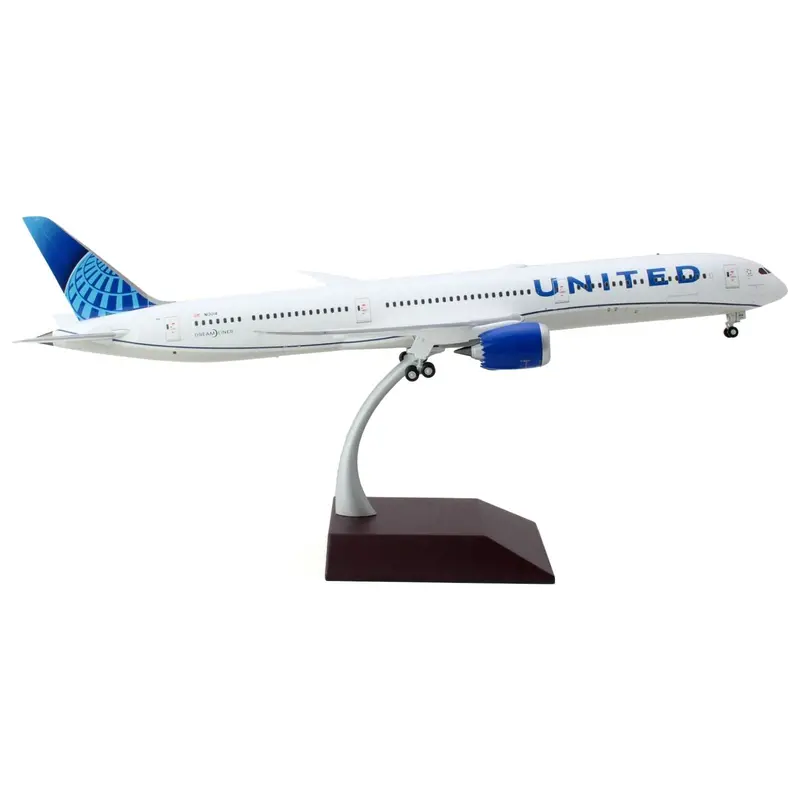 Boeing 787-10 Commercial Aircraft "United Airlines" White With Blue Tail "Gemini 200" Series 1/200 Diecast Model Airplane By Geminijets 1