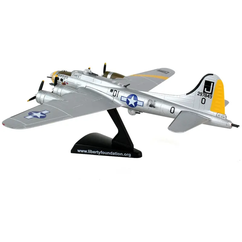 Boeing B-17G Flying Fortress Bomber Aircraft "Liberty Belle" United States Army Air Force 1/155 Diecast Model Airplane By Postage Stamp 1