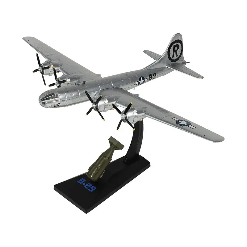 Boeing B-29 Superfortress Bomber Aircraft U.S. Air Force "Enola Gay" With 1/60 Scale "Little Boy" Bomb Replica 1/144 Diecast Model By Air Force 1 1