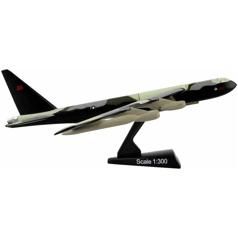 Boeing B-52 Stratofortress Bomber Aircraft Green Camouflage "United States Air Force" 1/300 Diecast Model Airplane By Postage Stamp 1