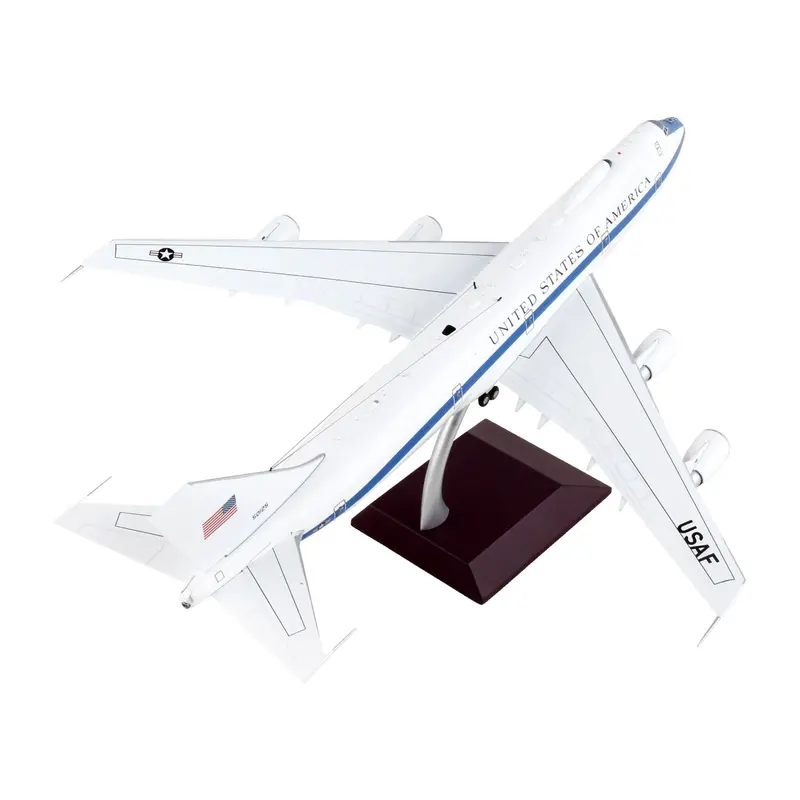 Boeing E-4B Military Aircraft "55Th Wing 1St Airborne Command And Control Squadron Offutt Air Force Base" United States Air Force "Gemini 200" Series 1/200 Diecast Model Airplane By Geminijets 1