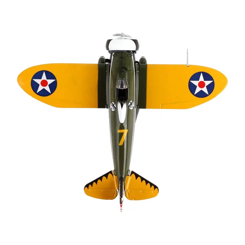 Boeing P-26 "Peashooter" Fighter Aircraft United States Army Air Corps 1/63 Diecast Model Airplane By Postage Stamp 1