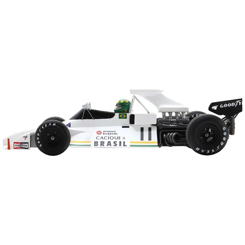 Brabham Bt42 #11 Wilson Fittipaldi Formula One F1 "Monaco Gp" (1973) With Acrylic Display Case 1/18 Model Car By Spark 1