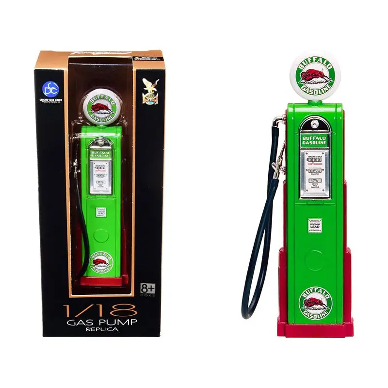 "Buffalo Gasoline" Vintage Digital Gas Pump Replica 1/18 Diecast Replica By Road Signature 1