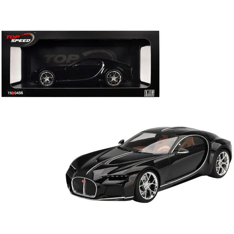 Bugatti Atlantic Concept Nocturne Black 1/18 Model Car By Top Speed 1