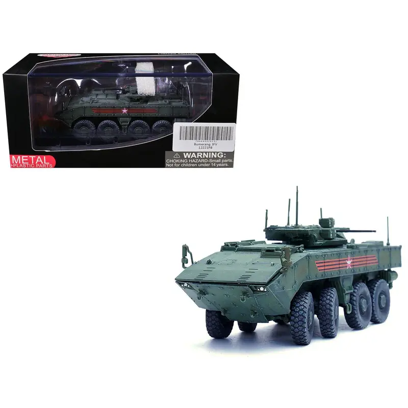 Bumerang Ifv (Infantry Fighting Vehicle) "Russian Army" Green "Armor Premium" Series 1/72 Diecast Model By Panzerkampf 1