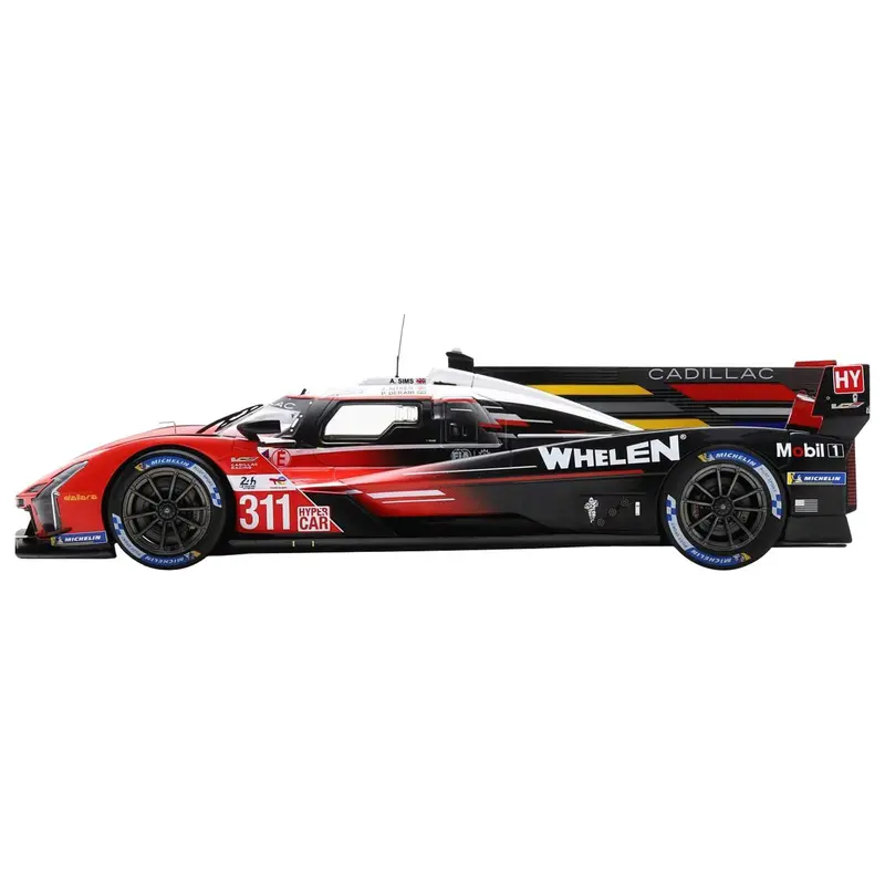 Cadillac V-Series.R #311 Jack Aitken - Pipo Derani - Alexander Sims "Action Express Racing" "24 Hours Of Le Mans" (2023) With Acrylic Display Case 1/18 Model Car By Spark 1