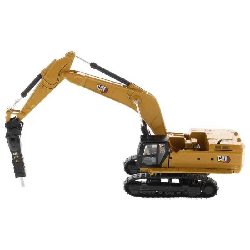 Cat Caterpillar 395 Next-Generation Hydraulic Excavator (General Purpose Version) Yellow With Additional Tools "High Line Series" 1/87 (Ho) Diecast Model By Diecast Masters 1