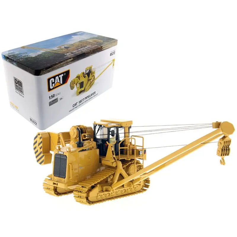 Cat Caterpillar 587T Pipelayer With Operator "High Line Series" 1/50 Diecast Model By Diecast Masters 1