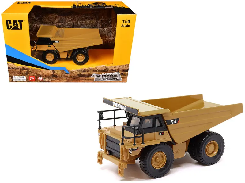 Cat Caterpillar 775E Off-Highway Dump Truck Yellow 1/64 Diecast Model By Diecast Masters 1