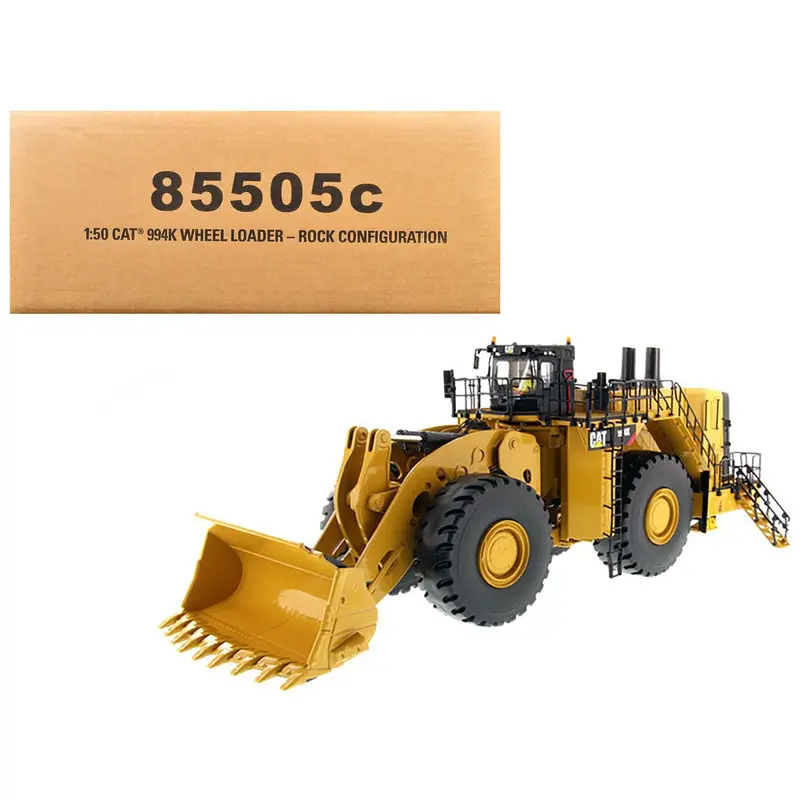 Cat Caterpillar 994K Wheel Loader With Rock Bucket And Operator "Core Classics" Series 1/50 Diecast Model  By Diecast Masters 1