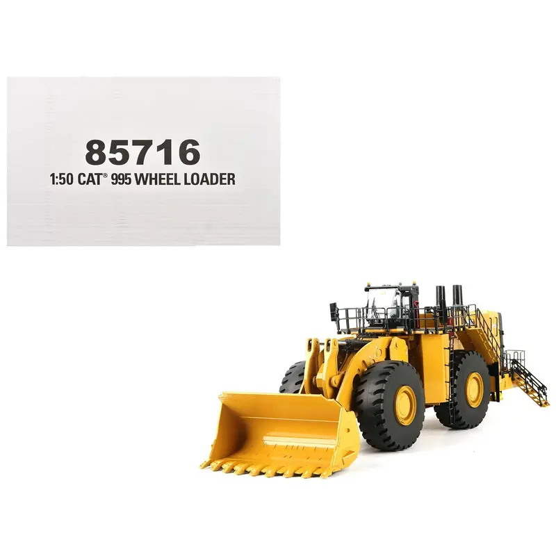Cat Caterpillar 995 Wheel Loader Yellow "High Line Series" 1/50 Diecast Model By Diecast Masters 1