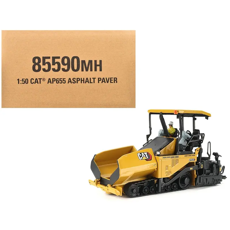 Cat Caterpillar Ap655f Asphalt Paver Yellow "Core Classics" Series 1/50 Diecast Model By Diecast Masters 1