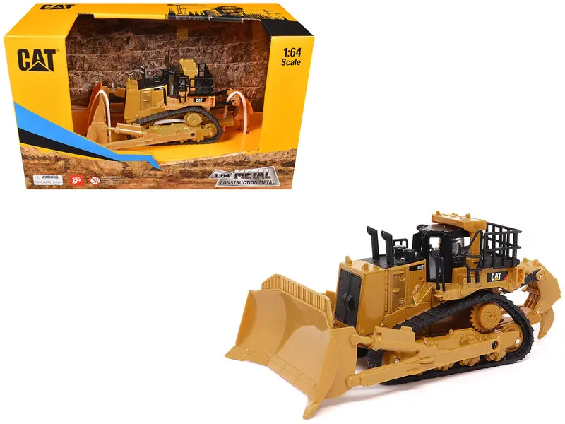 Cat Caterpillar D11t Dozer Yellow 1/64 Diecast Model By Diecast Masters 1