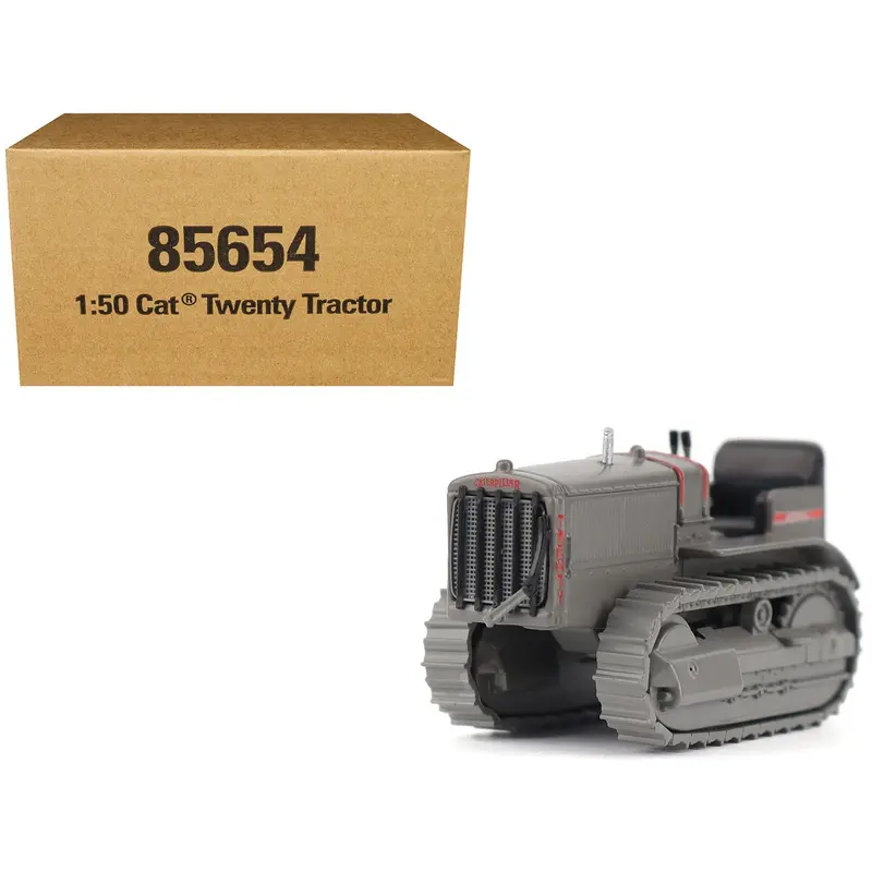 Cat Caterpillar Twenty Tractor Gray "Centennial Series" 1/50 Diecast Model By Diecast Masters 1