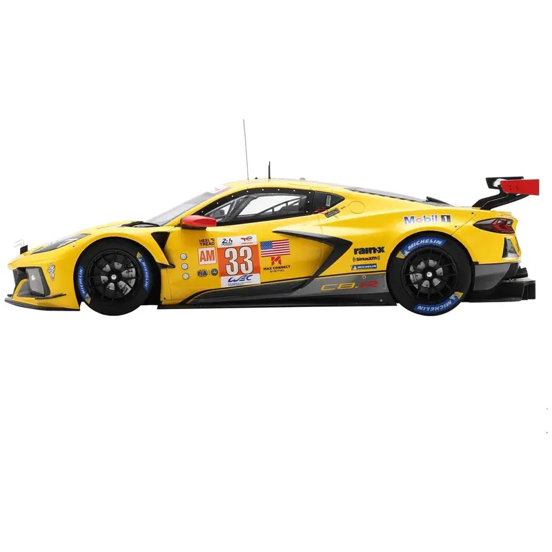 Chevrolet Corvette C8.R #33 Nicky Catsburg - Ben Keating - Nicolas Varrone "Corvette Racing" Lmgte Am Class Winner "24 Hours Of Le Mans" (2023) With Acrylic Display Case 1/18 Model Car By Spark 1