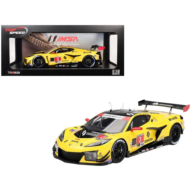 Chevrolet Corvette Z06 Gt3.R #3 Antonio Garcia - Daniel Juncadella - Alexander Sims "Corvette Racing By Pratt Miller Motorsports" "24 Hours Of Daytona" (2025) 1/18 Model Car By Top Speed 1