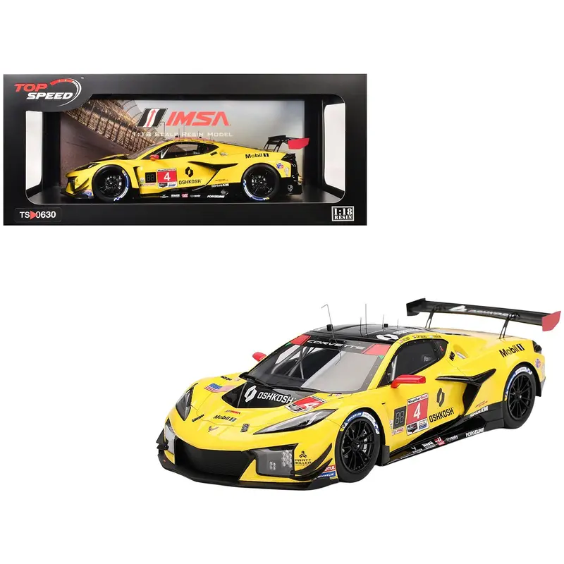 Chevrolet Corvette Z06 Gt3.R #3 Antonio Garcia - Daniel Juncadella - Alexander Sims "Corvette Racing By Pratt Miller Motorsports" "24 Hours Of Daytona" (2025) 1/18 Model Car By Top Speed 1
