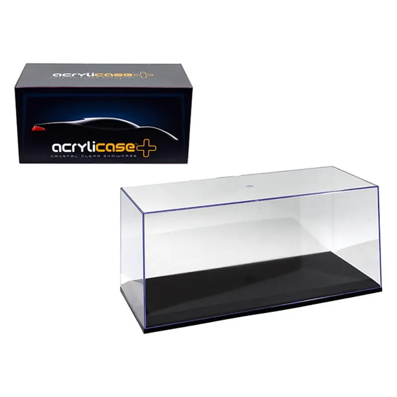 Collectible Display Show Case With Black Base For 1/24 1/18 Scale Models By Illumibox 1