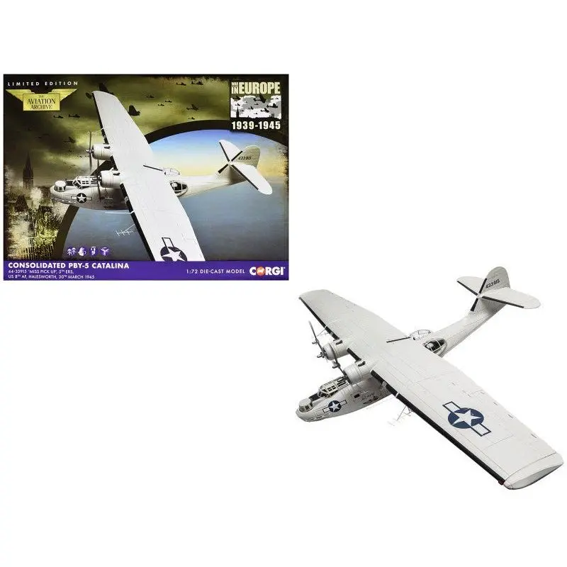 Consolidated Pby-5 Catalina Patrol Aircraft "Miss Pick Up 5Th Ers 8Th Af Halesworth" (1945) United States Army Air Forces "The Aviation Archive" Series 1/72 Diecast Model By Corgi 1