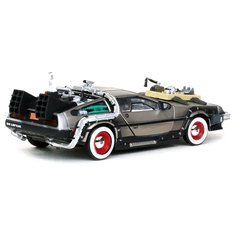 Dmc Delorean "Back To The Future: Part Iii" (1990) Movie 1/43 Diecast Car Model By Vitesse 1