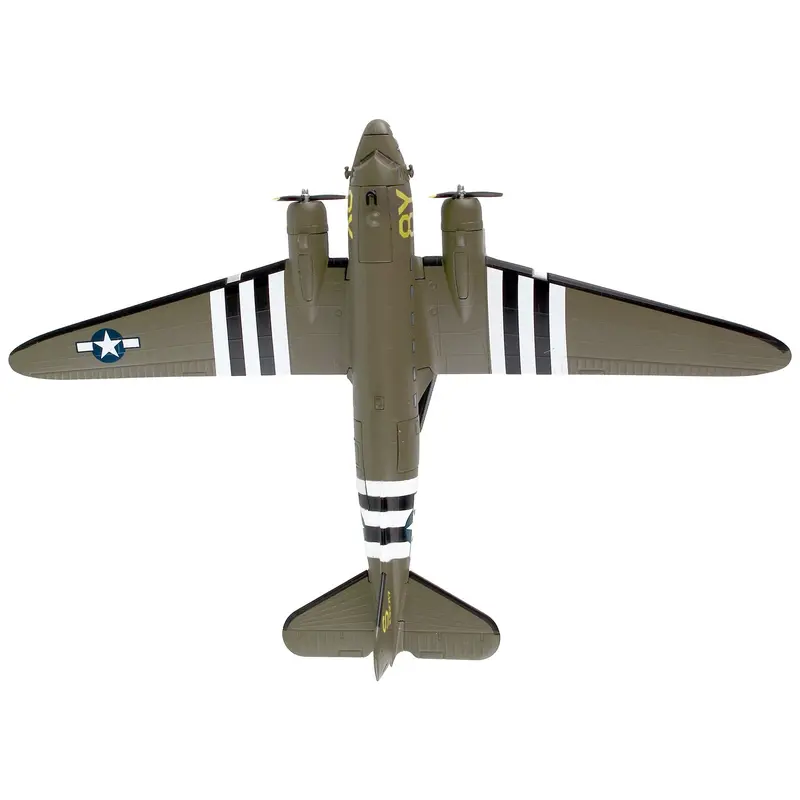 Douglas C-47 Skytrain Transport Aircraft "Stoy Hora 440Th Troop Carrier Group D-Day" (1945) United States Army Air Forces 1/144 Diecast Model Airplane By Postage Stamp 1