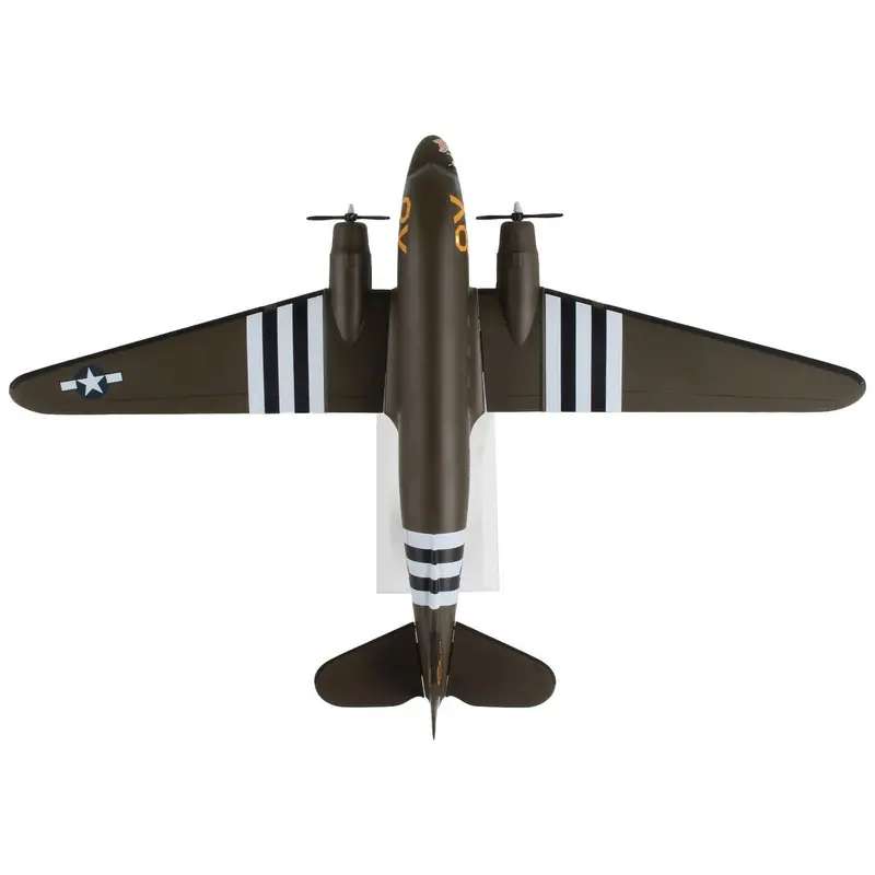 Douglas C-47 Skytrain Transport Aircraft "Stoy Hora United States Army Air Forces" (292717) Olive Drab (Snap-Fit) 1/80 Plastic Model By Skymarks 1