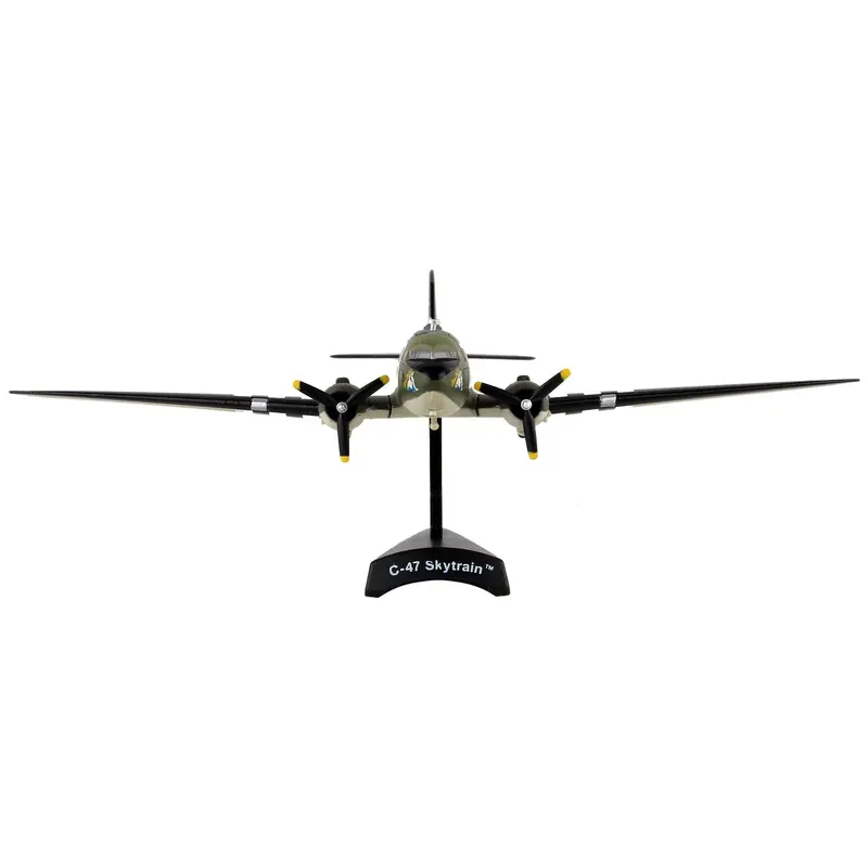 Douglas C-47 Skytrain Transport Aircraft "Tico Belle 82Nd Airborne Division D-Day" (1945) United States Army Air Forces 1/144 Diecast Model Airplane By Postage Stamp 1