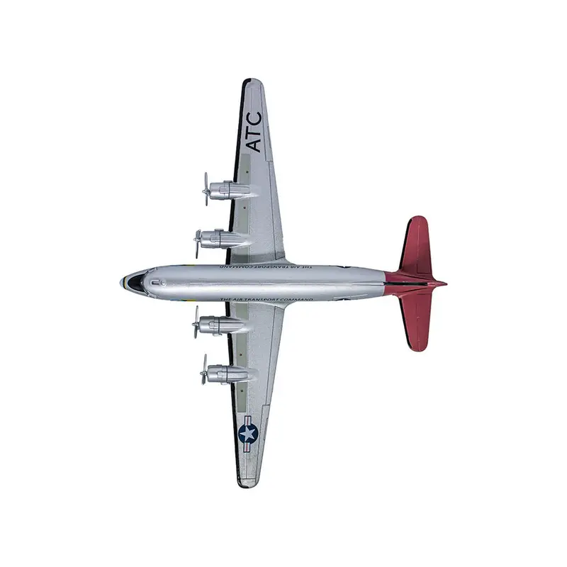 Douglas C-54 Skymaster Transport Aircraft "Berlin Airlift Candy Bomber Air Transport Command" United States Air Force (1945) "Planes Of World War Ii" Series 1/200 Diecast Model Airplane By Luppa 1