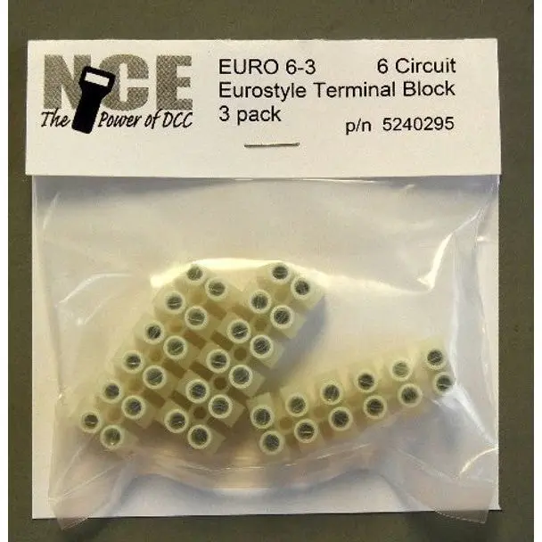 Euro6-3 Term Strip 3/Pk 1