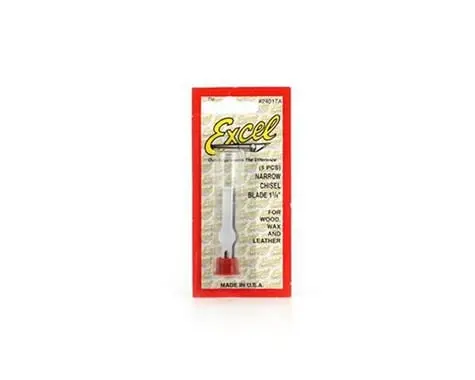 Excel Hobby Blade  #17A 1/4" Chisel Blade 5P 1