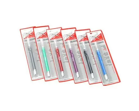 Excel Hobby Blade  K18 Grip-On Knife Red 1