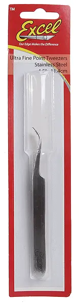 Excel Hobby Blade  Slant Point Tweezers 1