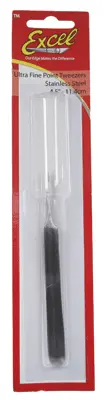 Excel Hobby Blade  Straight Point Tweezers 1