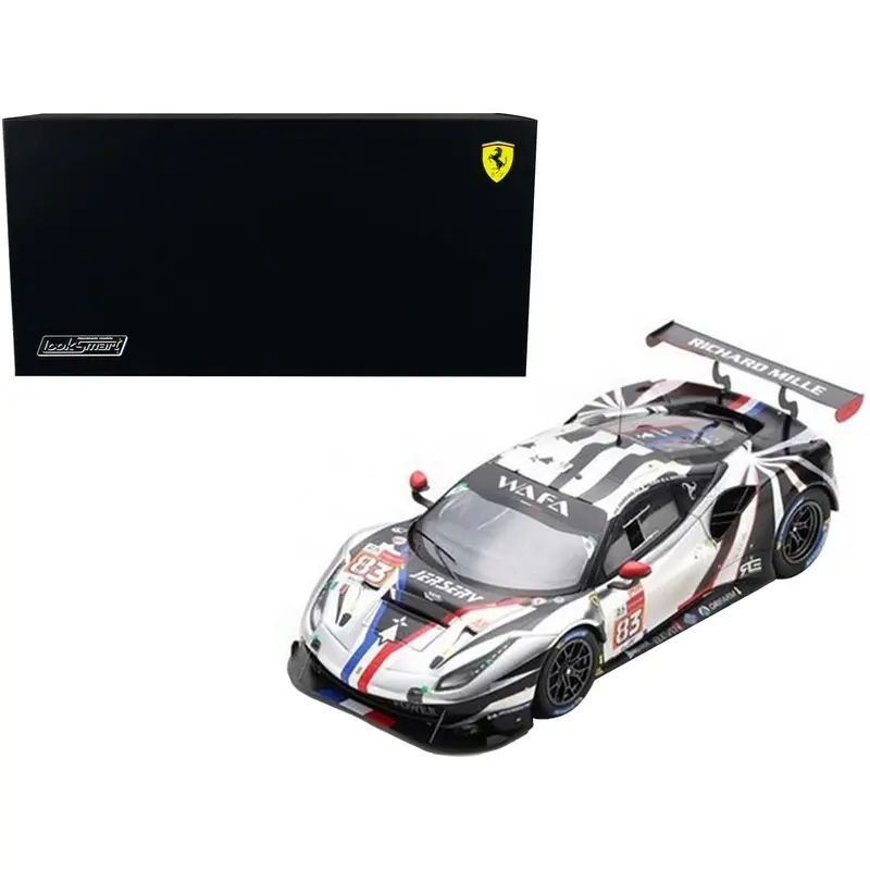 Ferrari 488 Gte #83 Nicklas Nielsen - Francois Perrodo - Alessio Rovera Winner Lmgte Am Class "Af Corse" 24 Hours Of Le Mans (2021) 1/18 Model Car By Looksmart 1