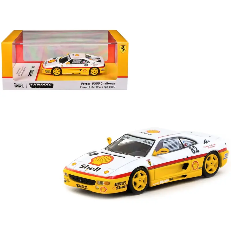 Ferrari F355 Challenge #82 Peter Andersen "Team Kroymans - Shell Oil" "Ferrari F355 Challenge" (1999) "Hobby64" Series 1/64 Diecast Model Car By Tarmac Works 1