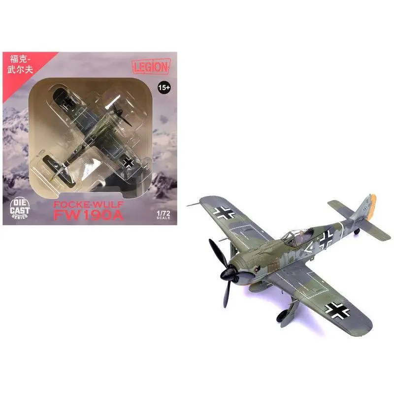 Focke-Wulf Fw 190A Aircraft "108-Victory Ace Hauptmann Hans 'Assi' Hahn Gruppenkommandeur Iii./Jg 2 Richthofen France" (1942) German Luftwaffe 1/72 Diecast Model Airplane By Legion 1