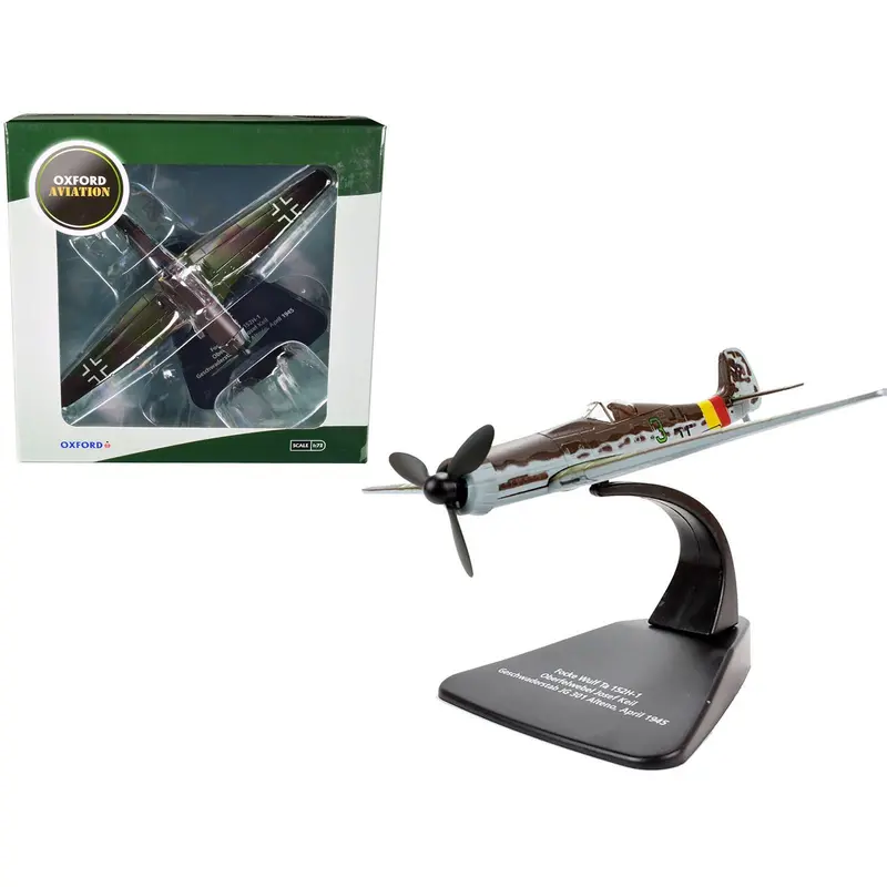 Focke-Wulf Ta 152 H-1 Fighter Plane Pilot: Oberfelwebel Josef Keil Geschwaderstab Jg 301 Alteno April (1945) "Oxford Aviation" Series 1/72 Diecast Model Airplane By Oxford Diecast 1