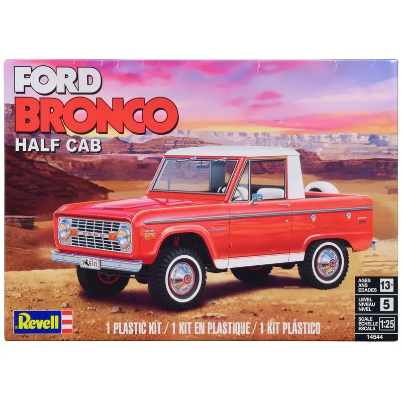 Ford-Bronco-Half-Cab-1-25-Scale-Model-By-Revell, Skill Level 5 1