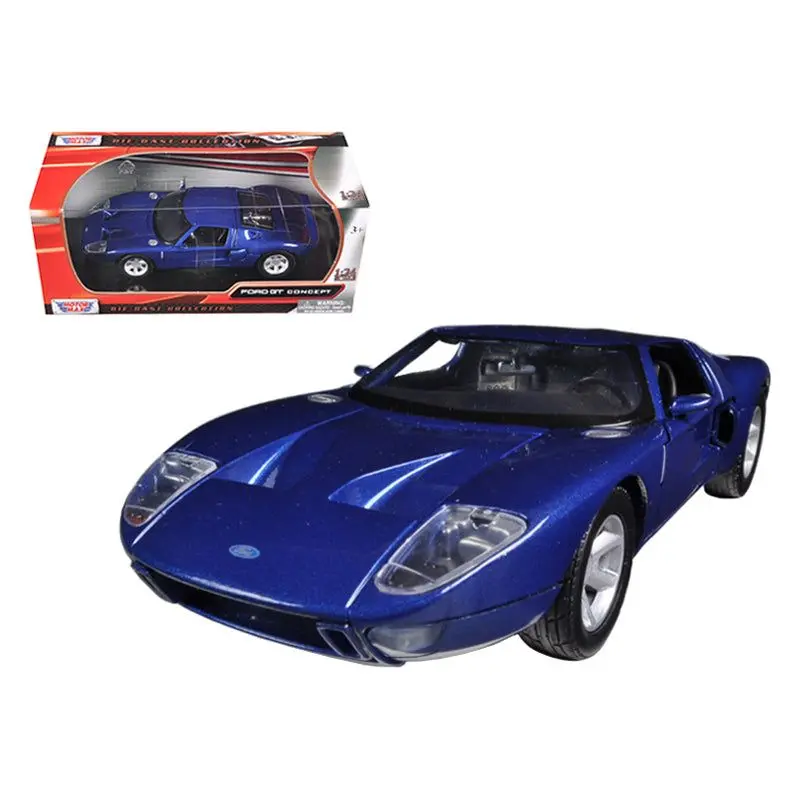 Ford Gt Blue 1/24 Diecast Car Model By Motormax 1