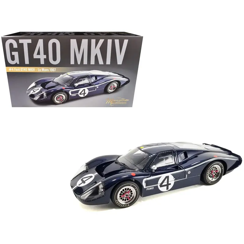 Ford Gt40 Mkiv #4 Denny Hulme - Lloyd Ruby "Holman & Moody" "24 Hours Of Le Mans" (1967) "Masterpiece Collection" 1/12 Diecast Model Car By Acme 1