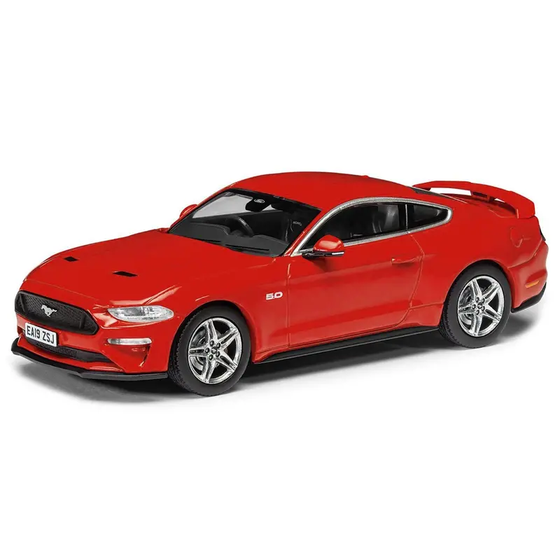 Ford Mustang Mk6 Gt Fastback 5.0 Rhd (Right Hand Drive) Race Red "Vanguards" Series 1/43 Diecast Model Car By Corgi 1