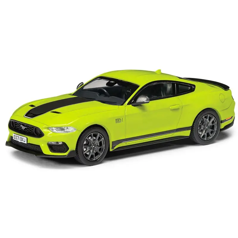 Ford Mustang Mk6 Mach 1 Rhd (Right Hand Drive) Grabber Yellow With Black Stripes "Vanguards" Series 1/43 Diecast Model Car By Corgi 1