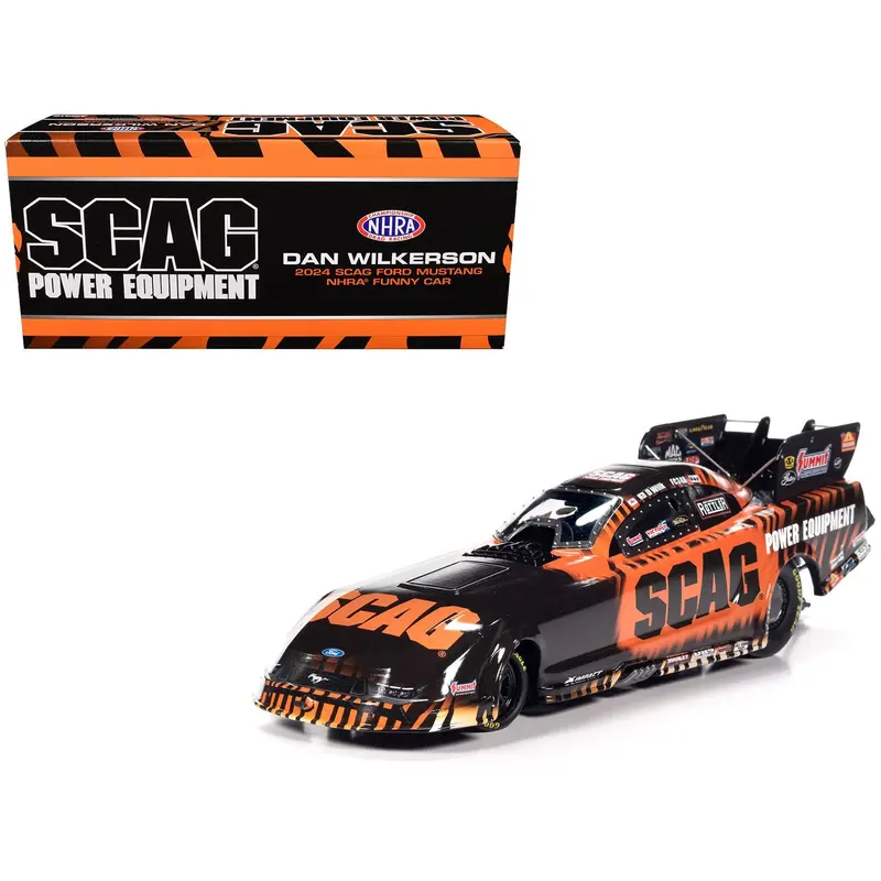 Ford Mustang Nhra Funny Car Dan Wilkerson "Scag Power Equipment" (2024) Limited Edition 1/24 Diecast Model By Auto World 1