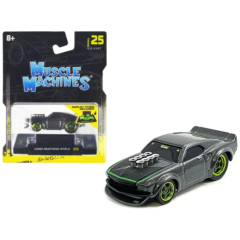 Ford Mustang Rtr-X Gray Metallic 1/64 Diecast Model Car By Muscle Machines 1