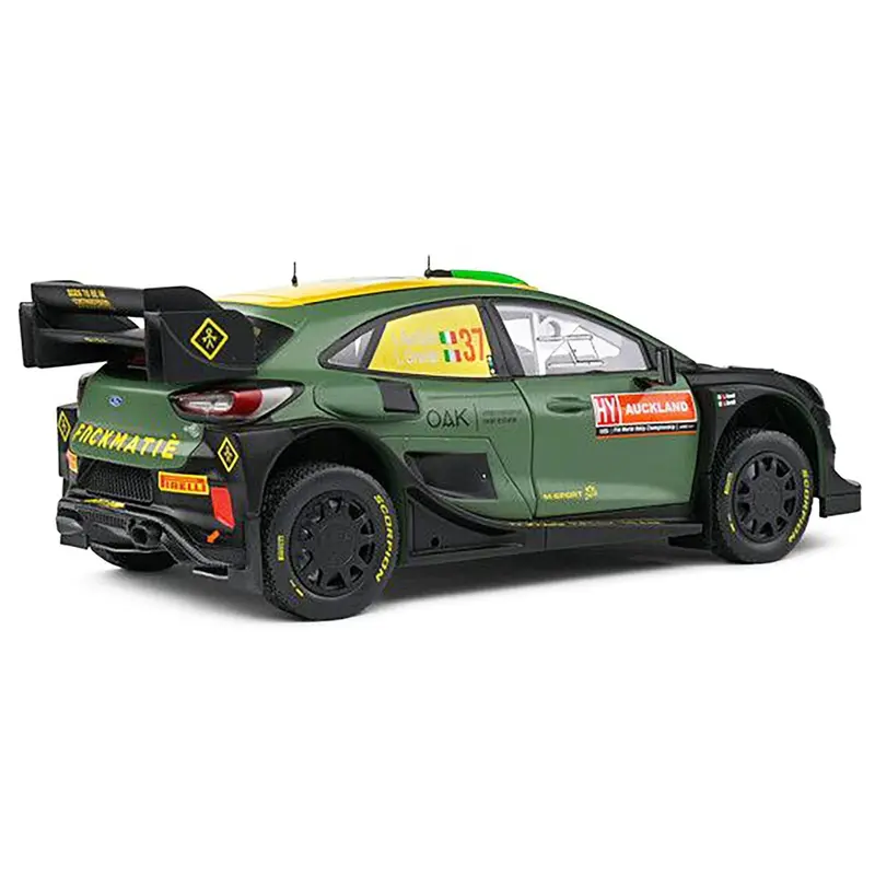 Ford Puma Rally1 Hybrid #37 Lorenzo Bertelli - Lorenzo Granai "Rally New Zealand" (2022) "Competition" Series 1/18 Diecast Model Car By Solido 1