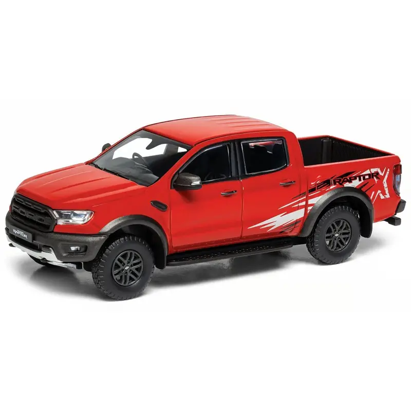 Ford Ranger Raptor X Se Pickup Truck Rhd (Right Hand Drive) True Red With Graphics "Vanguards" Series 1/43 Diecast Model Car By Corgi 1