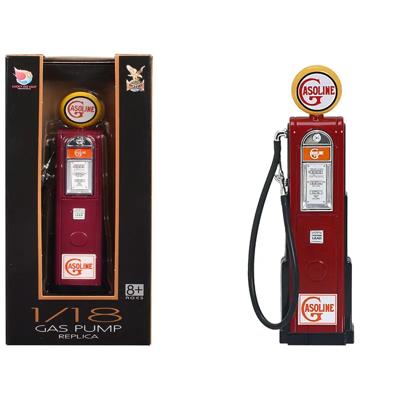 "Gasoline" Vintage Digital Gas Pump Replica 1/18 Diecast Replica By Road Signature 1